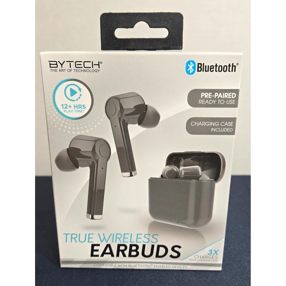 Bytech Other - BYTECH  True Wireless Earbuds Bluetooth And Charger Case, Pre Paired. BRAND NEW